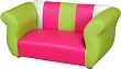 Fantasy Furniture Fancy Sofa, Pink in Fun Stripes Fantasy Furniture Fancy Sofa, Pink in Fun Stripes