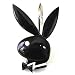 Black PLAYBOY bunny SHOWER CURTAIN HOOKS Rings bath NEW