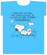 Peanuts Snoopy Tee Shirt - These are the Days blue Snoopy Tshirt