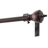 Kenney Butler Window Curtain Rod, 28 to 48-Inch, Aged Copper