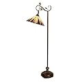 Dale Tiffany TF90263 Tiffany Downbridge Floor Lamp, Antique Golden Sand and Art Glass Shade