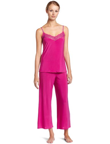 Josie by Natori Sleepwear Womens Rendevous 25 Inches Pajama, Fuchsia, Small