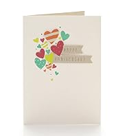 Bright Hearts Anniversary Card