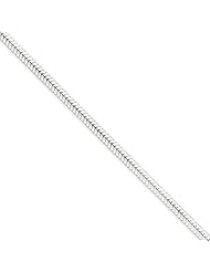 .925 Sterling Silver 3.00mm Round Snake Chain