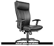 Via Carmel High Back w/ Arms (Soft Black Fabric)