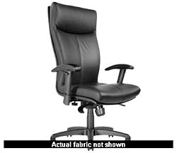 Via Carmel High Back w/ Arms (Soft Black Fabric)