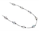 Sterling Silver Crystal Necklace Made with Swarovski Elements