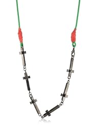 My Enemy "Its The End Of World As We Know It, and I Feel Fine" The Glow Stick Gunmetal Plate with Multi-Bungee Cord Necklace