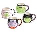 SET OF 4 HALLOWEEN MUGS dracula witch mummy & frankenstein