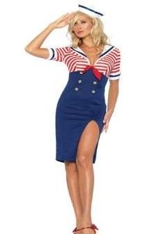 Kostüm SEXY SAILOR LANG Fasching