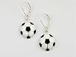 Soccer Ball Drop Earrings
