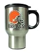 Cleveland Browns Stainless Steel Thermal Mug W/ Pewter Emblem - NFL