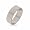 Contemporary Straight Edged Stainless Steel Wedding Band, 5