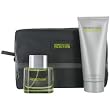 KENNETH COLE REACTION by Kenneth Cole SET-EDT SPRAY 1.7 OZ & HAIR AND BODY WASH 6.7 OZ & TOILETRY BAG for MEN