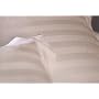 Luxury 300TC White Duvet Cover- Egyptian Cotton -w/3cm Pinstripe,Queen 90"x95", Wrinkle Free