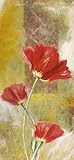 Three Tulips by Yvonne Dulac Art Print Poster 9 x 19.75