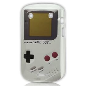 GAMEBOY PATTERN HARD PLASTIC CASE FOR BLACKBERRY 9900 / 9930 BOLD TOUCH - BACK PHONE COVER AND 2 SCREEN PROTECTORS