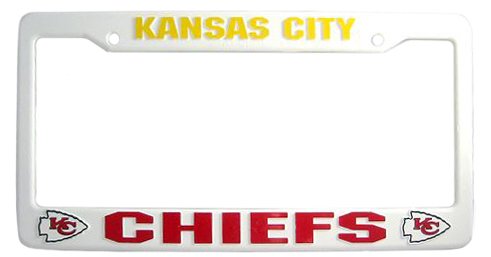 Kansas City Chiefs Plastic License Plate Frame Nfl