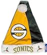 Seattle Supersonics Color Block Santa Hat - Basketball Sports Merchandise