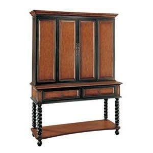TV Armoires with Storage Drawers in Cherry Brown Finish by CNI Design
