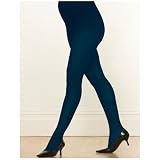 Opaque Maternity Tights 60 denier by Emma Jane (Medium, Mid Blue)
