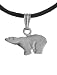 Cheeky Monkey Polar Bear Mini, Color silver