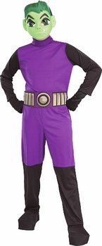  Child's Beast Boy Teen Titans Costume (Size:Small 4-6)