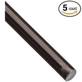 Nitinol Wire - 0.008" OD SuperElastic Nitinol (56% Nickel, 44% Titanium), Straight 72"L (Pack of 5)