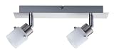 NP Wandlampe Eisen gebürstet 2x40W