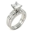 7mm CZ Wedding Set With 6.5mm CZ Stone 7mm CZ Wedding Set With 6.5mm CZ Stone