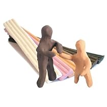6 STRIPS OF SKIN TONE PLASTICINE STRIP SIZE APPROX. 24CM X 3CM T47