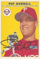 Pat Burrell, Philadelphia Phillies, 2000 Fleer Tradition Autographed Card