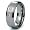 Tungsten Carbide Diamond Wedding Band Ring 8mm (0.10ctw) GH/SI Sz 7.0 SN#121