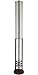 Distinctive Beautiful Japanese Bedroom Furnishings - 5ft. (60") Koru Bamboo & Rice Paper Shade Floor Lamp Lantern