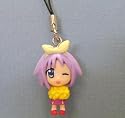 Anime Lucky Star Tiny Figure Keychain Tsukasa Yellow Ponpon