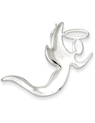 Sterling Silver Angel Kneeling In Prayer Pin, Best Quality Free Gift Box Satisfaction Guaranteed