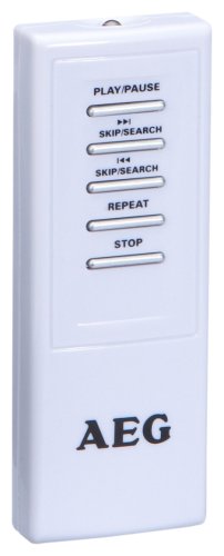 AEG KRC 4323 Unterbau-Küchen-Uhrenradio (Front-Loading-CD-Player, UKW-/MW-Tuner, Uhr, Alarmfunktion) weiß