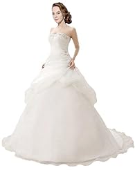 Crystal Applique Organza  Dress with a Chapel Train 