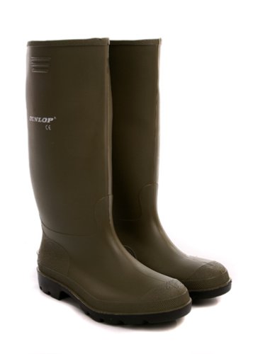 Men's Quality Dunlop Green Wellies Size 10