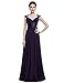 Ever Pretty Chiffon Sexy V-neck Ruched Empire Line Evening Dress 09672