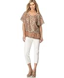 MICHAEL Michael Kors Plus Size Flutter-Sleeve Top & Denim Capri