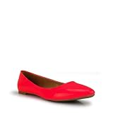 Hot Pink Neon Pointy Toe Ballet Flats