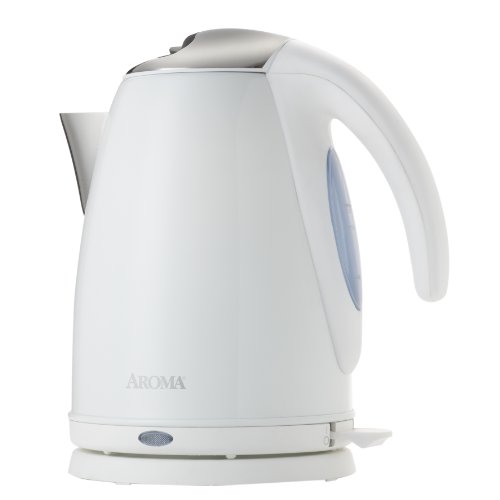 Aroma AWK-270W 7-Cup Electric Water Kettle, White