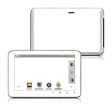 Solid State White Design Protective Decal Skin Sticker for Latte ICE Smart 5 inch HD Smart Media Tablet