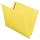 Smead End Tab Fastener Folder, Letter, Straight, Two 2-Inch Prong B Style #1 and #3 Fasteners, Yellow, 50 per Box (25940)