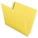 Smead End Tab Fastener Folder, Letter, Straight, Two 2-Inch Prong B Style #1 and #3 Fasteners, Yellow, 50 per Box (25940)