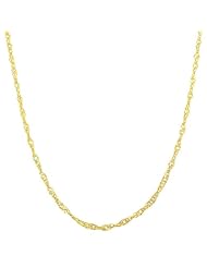 14 Karat Yellow Gold 1.6-mm Hollow Singapore Chain (18 Inch)