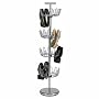Household Essentials 2134 Chrome Revolving 4-Tier Shoe Tree