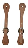 Abetta Russet Leather Spur Straps