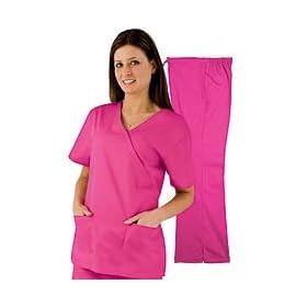 Medical Scrubs - Women's Mock Wrap/Flare Pant Set